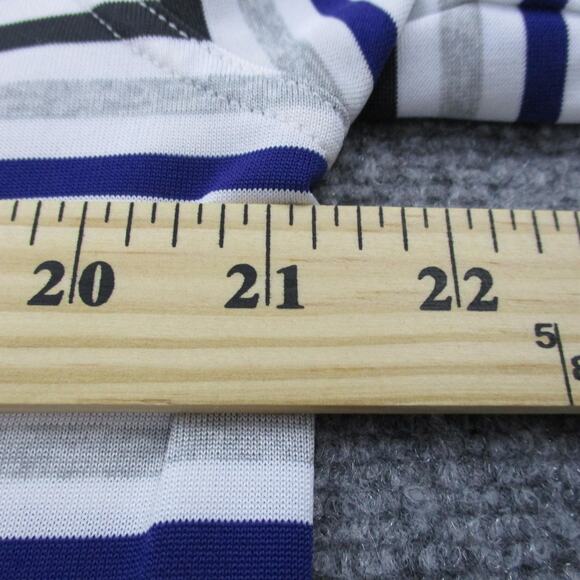 Clemson Tigers Shirt Mens Medium White Gray Striped Polo NCAA Football PING Golf - Picture 5 of 16